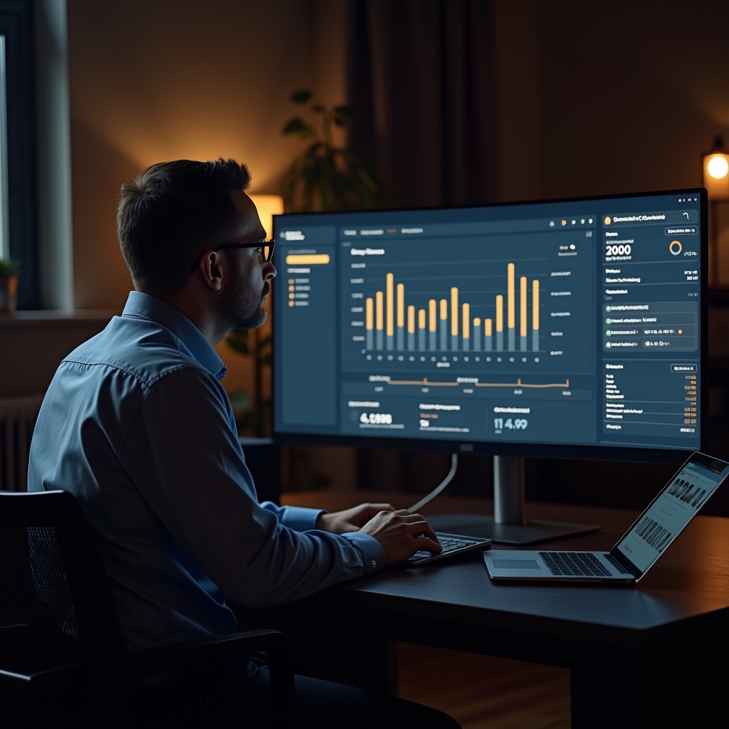 flux dev established business owner reviewing a premium custom 0