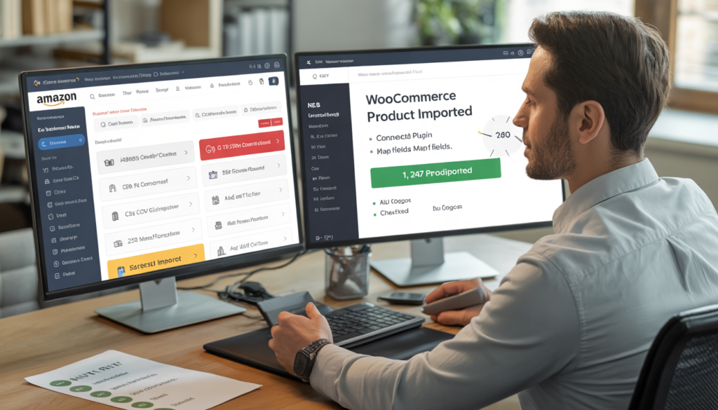 ideogram v3.0 exquisite high fashion photography of a focused male e‑commerce manager in his 0